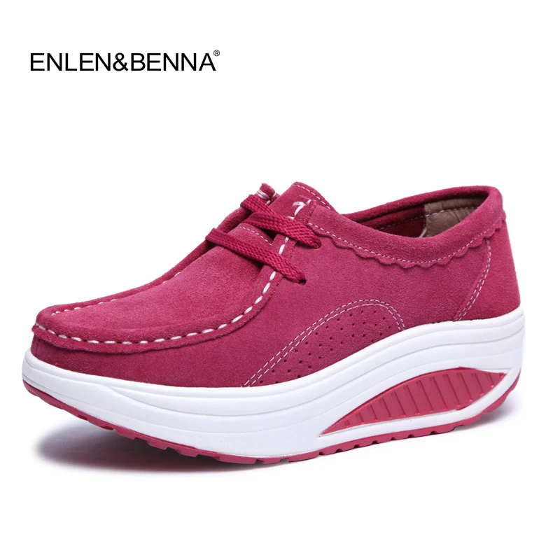 2019 Весенняя повседневная обувь женская для коррекции фигуры на платформе модная