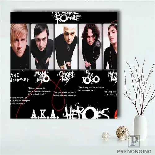 Пользовательские my chemical romance# плакат Печатный постер ткань настенное искусство для декора гостиной#19-01-15-196