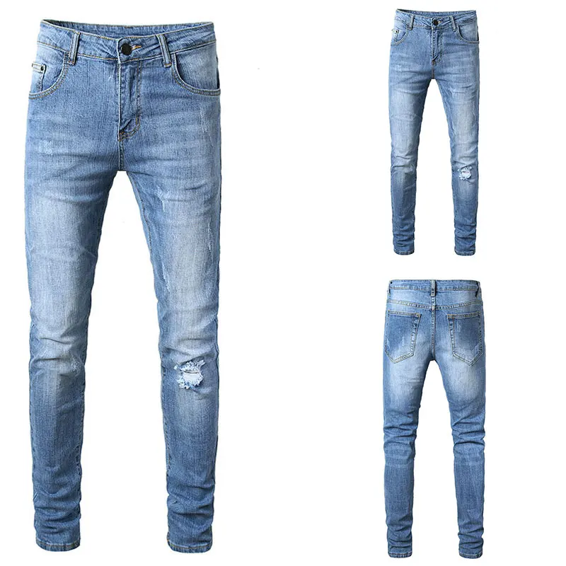 Итальянские стильные модные обтягивающие Стрейчевые повседневные мужские джинсы, новые дизайнерские классические мужские джинсы высокого качества, мужские брюки