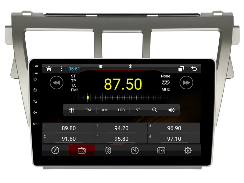 Excellent Elanmey android 8.1 car radio for toyota Vios 2007-2013 car accessories DSP device Gps Navi multimedia bluetooth camera headunit 3