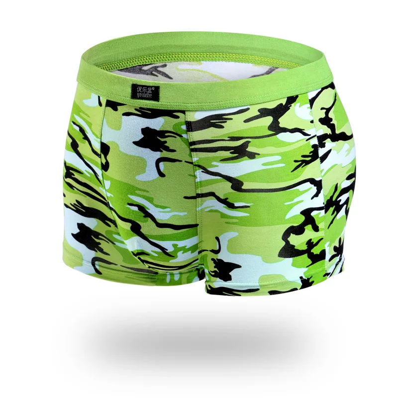 

lgfds724A men regenerated cellulosic fiber camouflage GIFT PACKAGE modal inner pants Bamboo boxer underwear