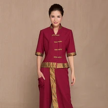 Тайский спа-салон красоты Рабочая одежда косметолога магазин Рабочая Униформа для ног ванна техник магазин здравоохранения азиатская одежда для массажа