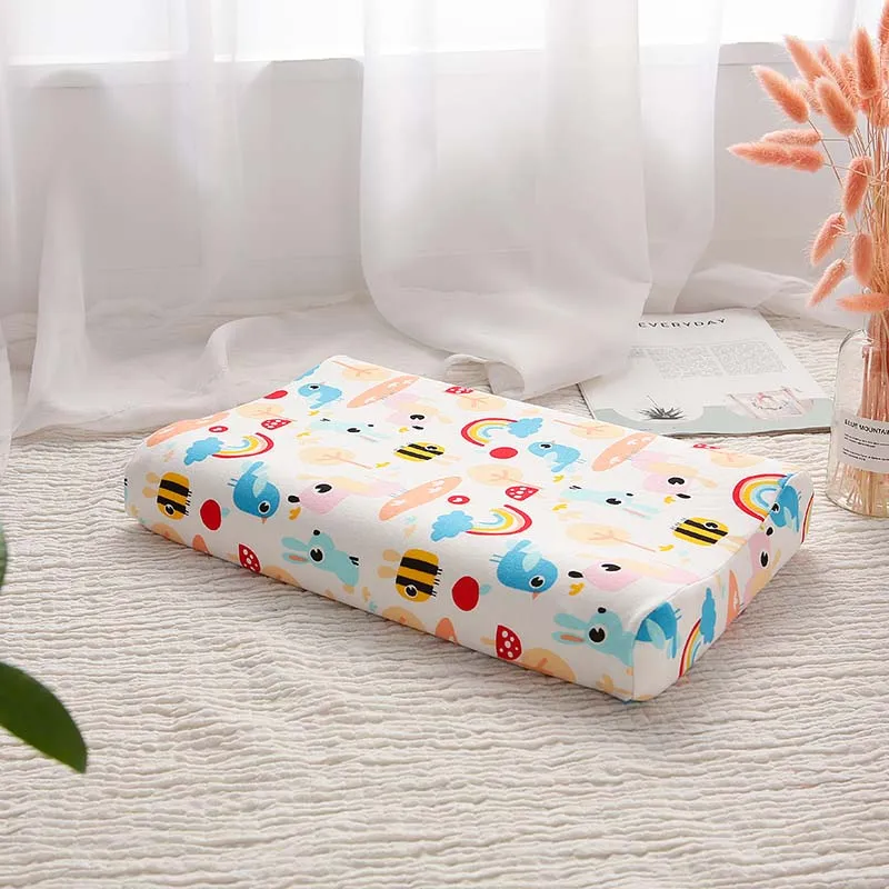 

cartoon comfort kids orthopedic pillows memory latex neck pillow pillow for sleeping one piece free shipping