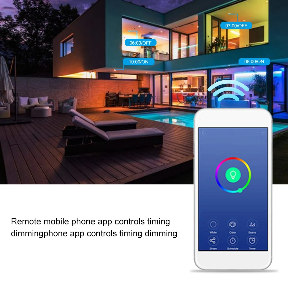 WiFi умный светодиодный светильник 9 Вт RGBW крытый гостиной совместимый Кот эльф Alexa/Google Home