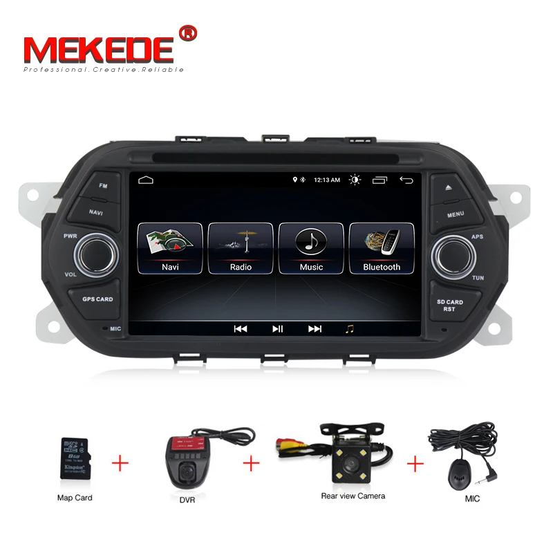 MEKEDE HD 1024x600 1din Android 8,1 автомобиля стереонаушники DVD для Fiat Tipo Egea автоматическое радио GPS навигации - Цвет: 16G  DVD CAMERA DVR