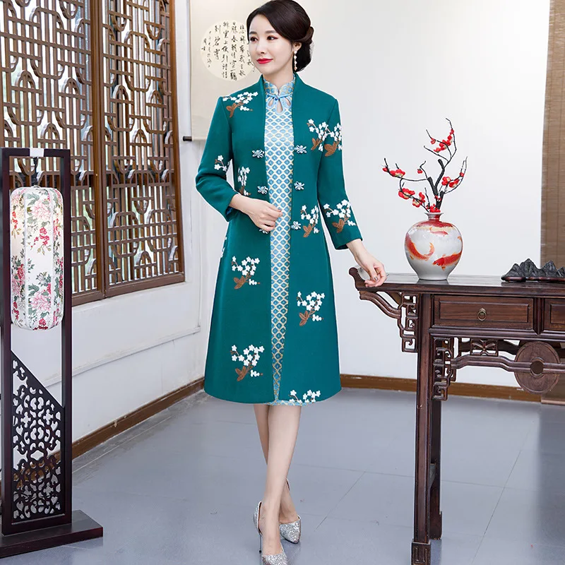 Женская Весенняя теплая шерстяная куртка, элегантная тонкая ветровка с ...