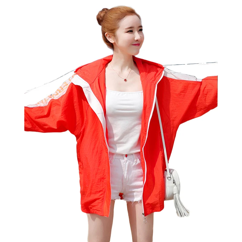 

2019 New Summer Quick Dry Women's Jackets Women Hooded Coats Windbreaker Sun Protection Ultra Light Thin Summer Women Clothing