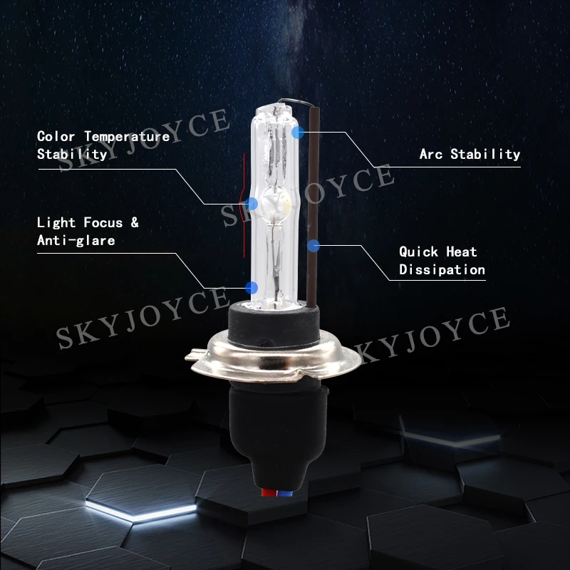 SKYJOYCE AC 12 в 45 Вт H7 Cnlight HID шаровая лампа оригинальная H1 Лампа 6000K для автомобильных
