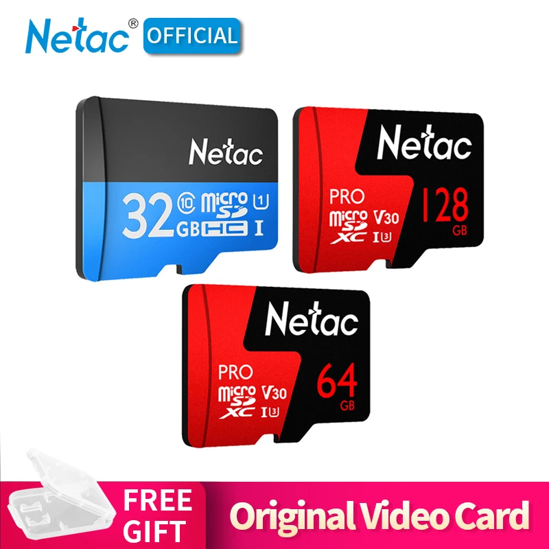 

Netac Micro SD Card 32GB 64GB 128GB 256GB UHS-1 Memory Card 16GB 32 64 128 256 GB 4K Video U3 V30 Flash SDCard Class 10 TF Card