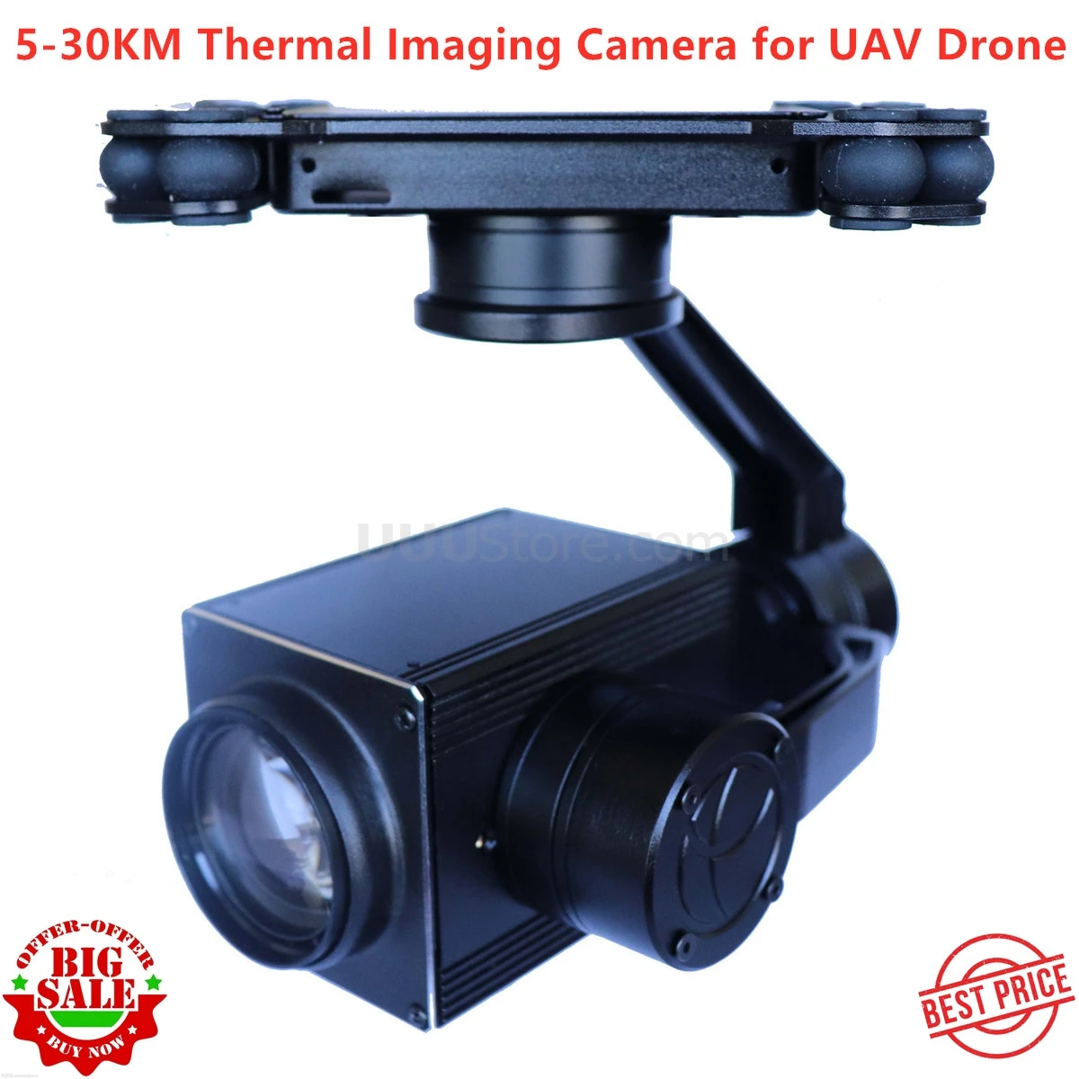 5-30KM long-distance 18X Dual Sensor of Zoom UAV Thermal Imaging Camera with 3 Axis Gimbal for UAV Drone Aerial Cinematography 5-30KM long-distance 18X Dual Sensor of Zoom UAV Thermal Imaging Camera with 3 Axis Gimbal for UAV Drone Aerial Cinematography