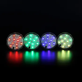 

12Pcs/lot Submersible Remote LED Light Base For Centerpiece Wedding Party Decoration RGB Floral Light