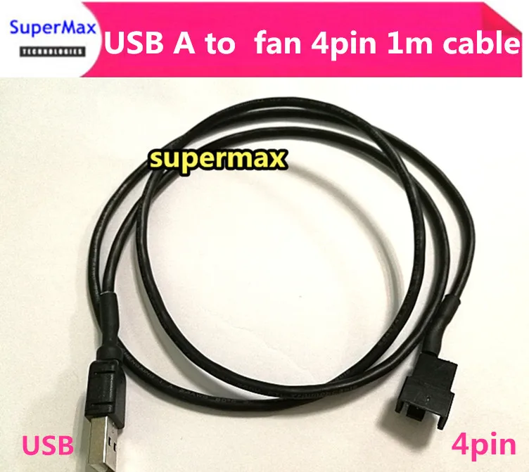 Buy 4 Pin Computer PC Fan Power Cable Connector Adapter 80cm Connect 4pin fan