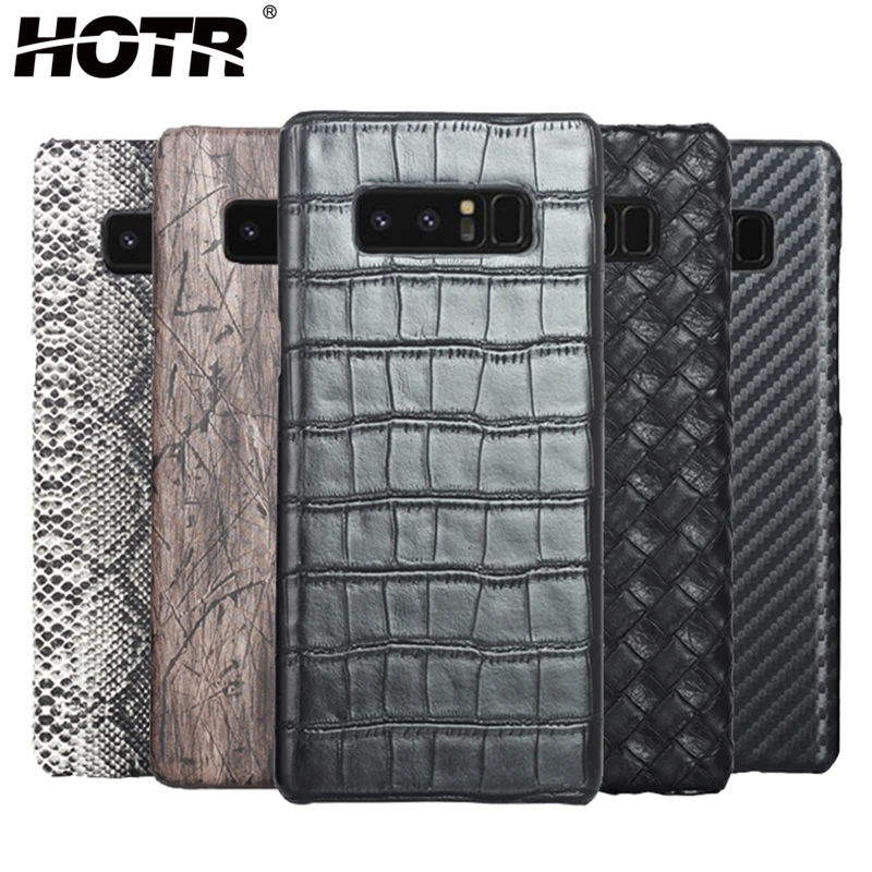 

HOTR Leather Case Crocodile PU Leather Case Cover for for Samsung Galaxy Note 8 s9 S9 Plus s8 S8 Plus s7 S7 Edge Back Case