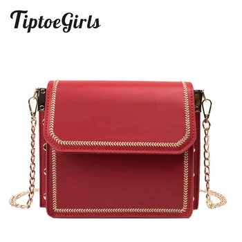 

Luxury Rivet Embroidered Line Small Square Bag Female New Fashion High Quality Simple Casual Versatile Shoulder Messenger Bag