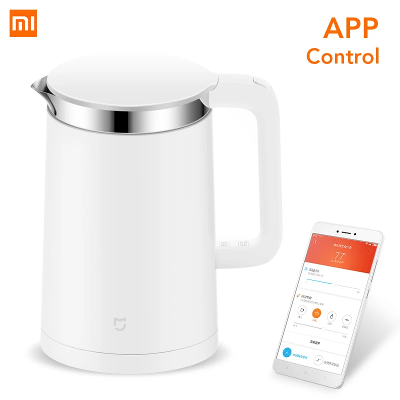 Оригинальный электрический чайник Xiaomi Mi емкостью 1 5 л контроль температуры воды