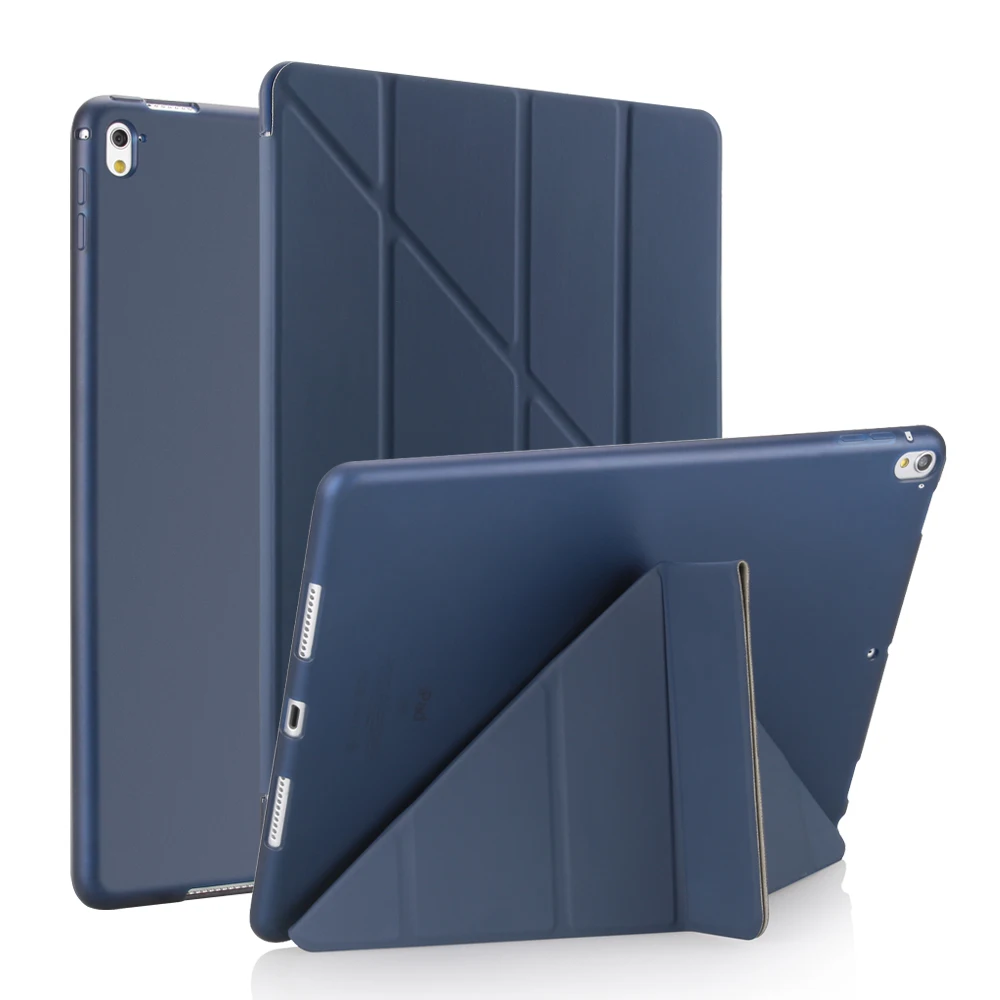 Для iPad Pro 10,5 Чехол iPad Air 3 Funda тонкий из искусственной кожи+ Силиконовый мягкий чехол для задней панели Smart Cover для iPad Pro 10,5 дюймов чехол