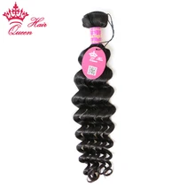 Queen Hair Products Brazilian Virgin Hair 1 Piece More Wave Bundles 100% Human Hair Weave Unprocessed Natural Color Can Be Dyed
