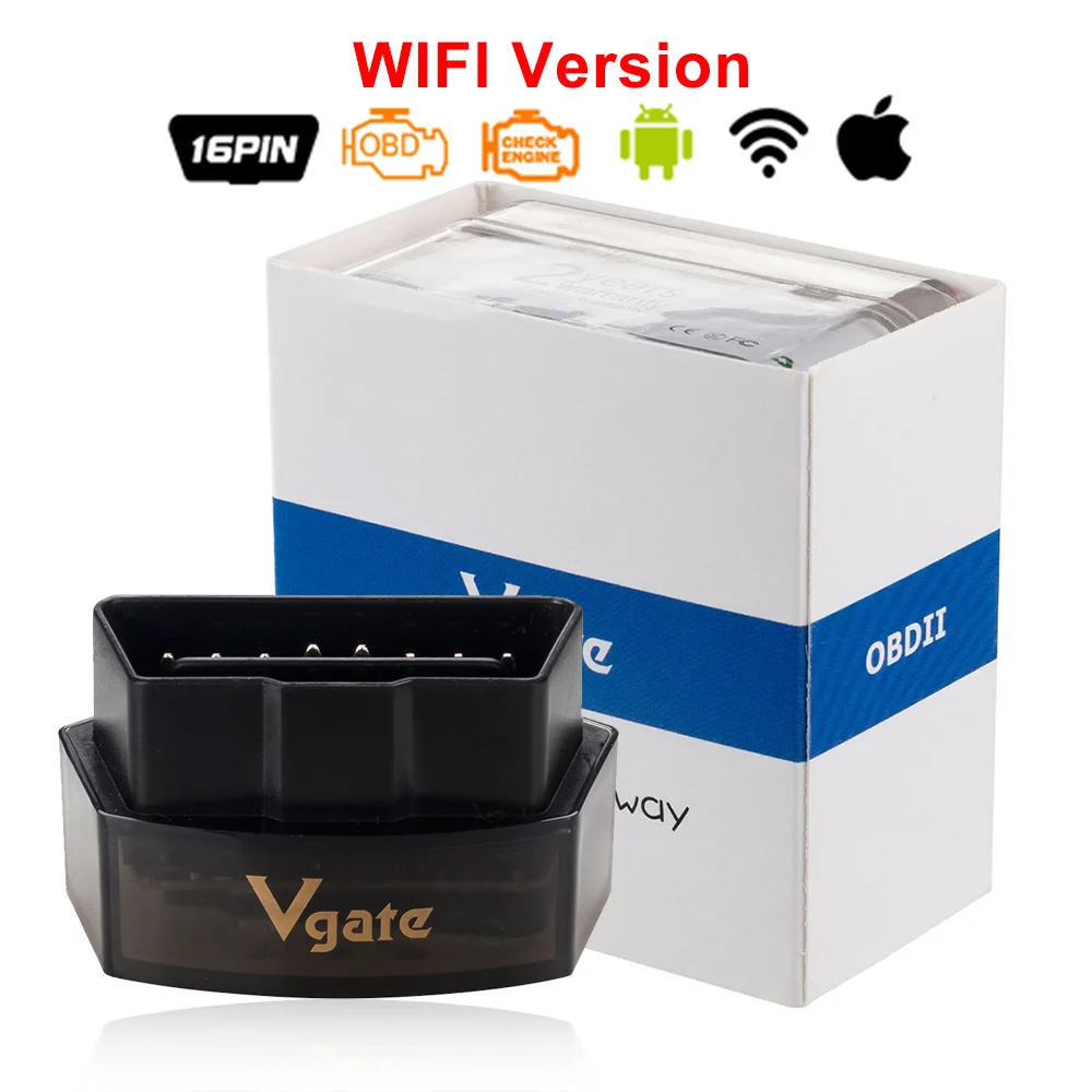 Vgate iCar pro ELM327 Bluetooth 4.0/WIFI OBD2 Car Diagnostic Scanner For Android/IOS - Цвет: Vgate wifi