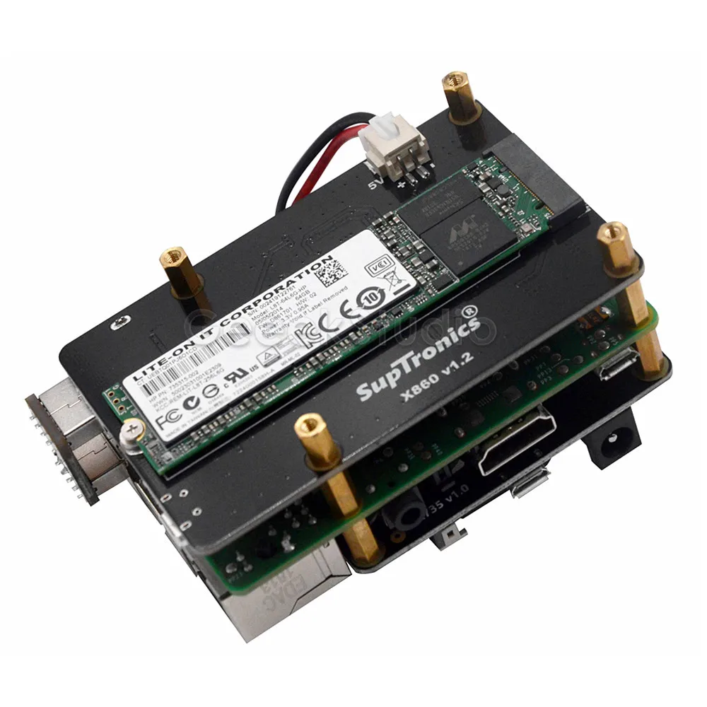  X860 M.2 NGFF SATA SSD Schild Lagerung Expansion Board mit USB 3.0 für Raspberry Pi 1 Modell B +/2 