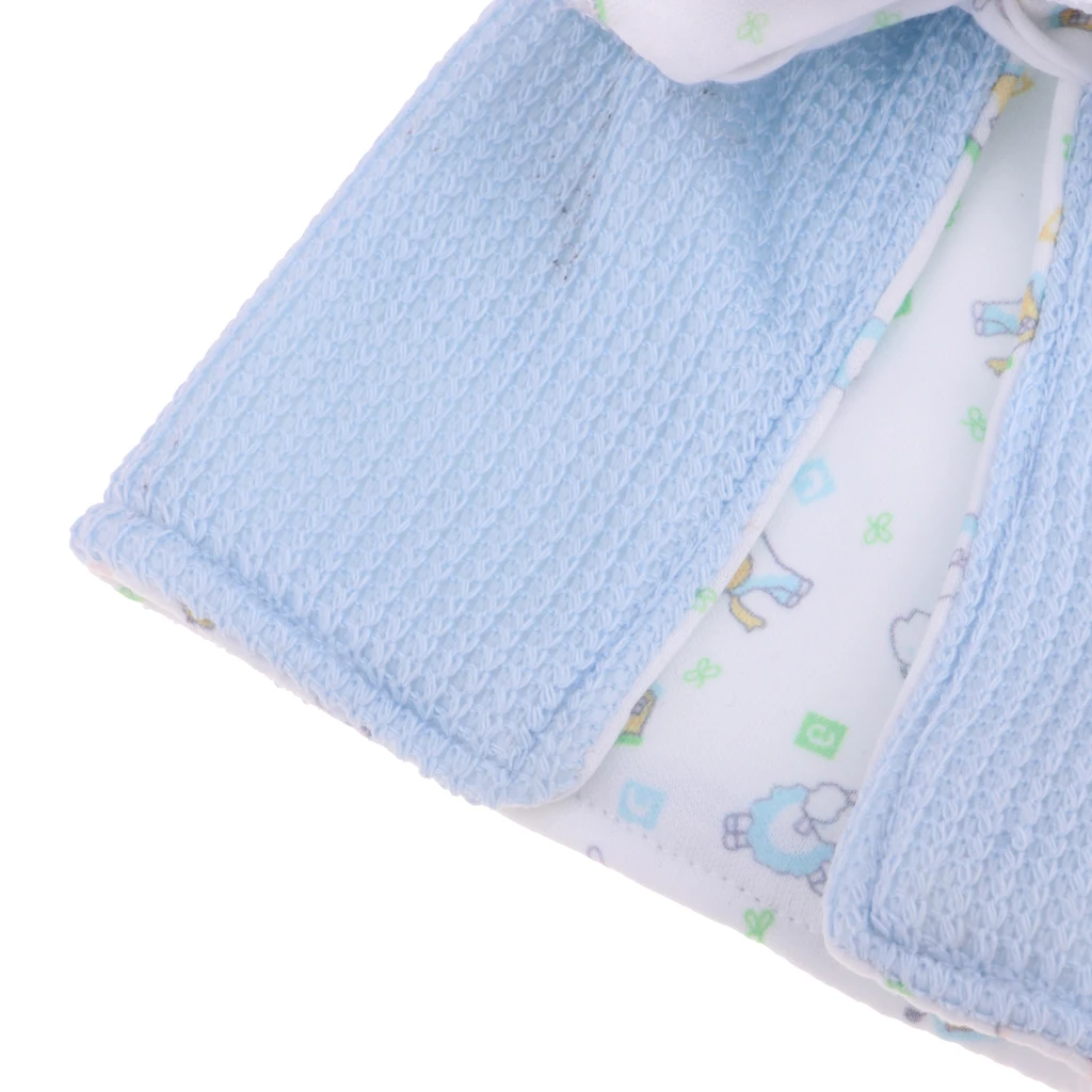 Cotton Hat Blanket Underpants Set for 26-28cm Newborn Baby Doll