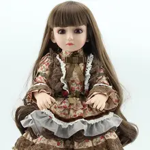 18 дюймов красивая принцесса BJD куклы SD кукла с платье и шляпа для девочек игрушки bonecas brinquedo Menina