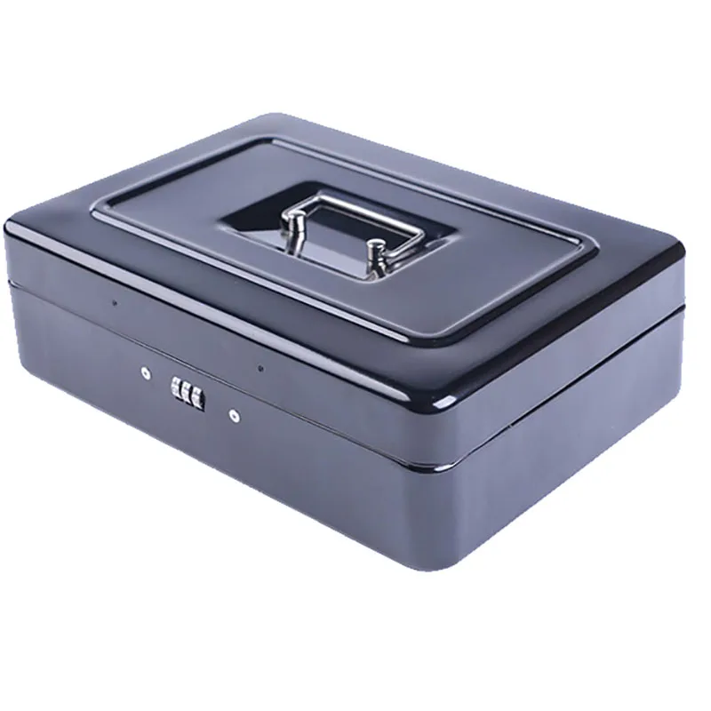 Safe Nordic Large Iron Password Cosmetic Storage Box With Lock Portable Jewelry Makeup Articles Organizer Sundries Container