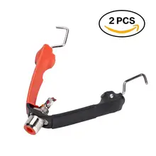 2 шт. Портативный и профессиональный конвертер для татуировки Machine Gun rca-кабель с зажимом съемный RCA закрепить шнур входной источник питания