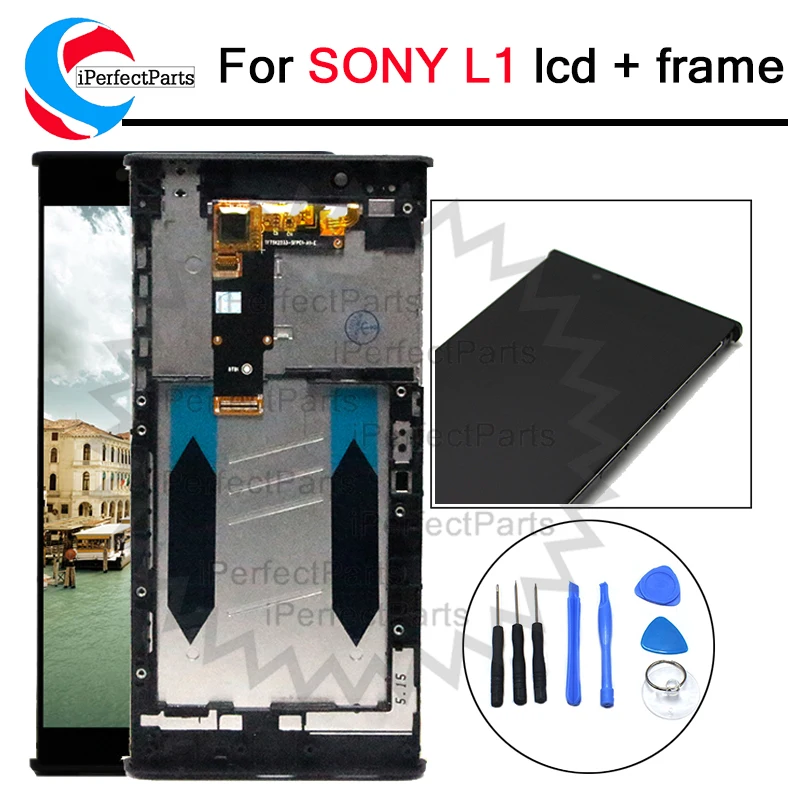 ЖК дисплей для SONY Xperia L1 G3312 5 дюйма сенсорный экран дигитайзер в сборе запасные