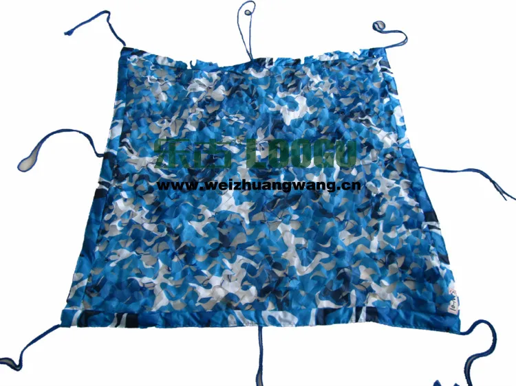 

2.5M*5M filet camouflage netting blue camo netting for outdoor gazebo canopy construction garden pavilion tent roof car tent