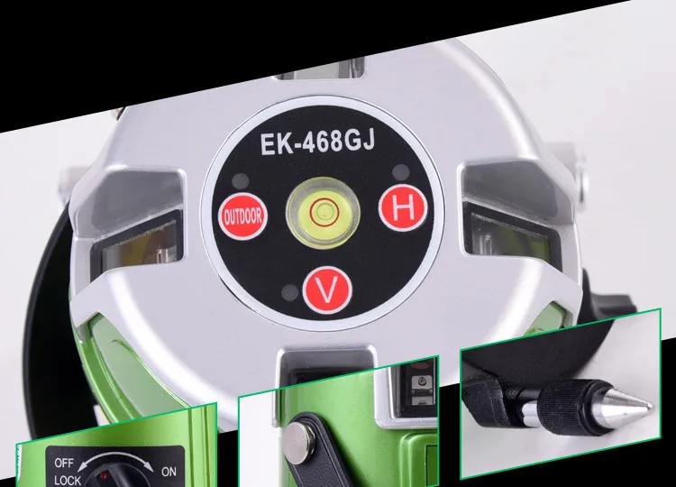 fukuda EK-468G 5 линий зеленый лазерный уровень