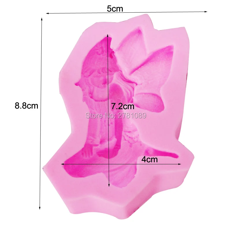 Sophronia M423 Милая Фея, женский ангел, красивая фигура, форма, сделай сам, помадка, шоколад, сахар, ремесло, украшение, шоколадная форма, 8,8*5 см