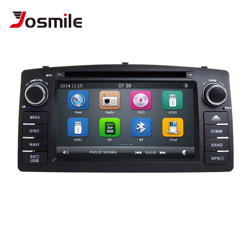 

Josmile 2 Din Car DVD Player For Toyota Corolla E120 BYD F3 2000 2005 2006 Radio Multimedia Head Unit Stereo GPSNavigation Audio
