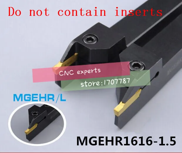 

MGEHR1616-1.5 16*16*100MM External Grooving Turning Lathe Bar Tool Holder For Lathe Machine CNC Cutting Turning Tool Set Holder