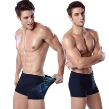 Лидер оптовых продаж классический узор Большие размеры точка отпечаток Эластичная лента регулируется с перекрестной шнуровкой лайкра мужские плавательные трусы L. XL.2XL