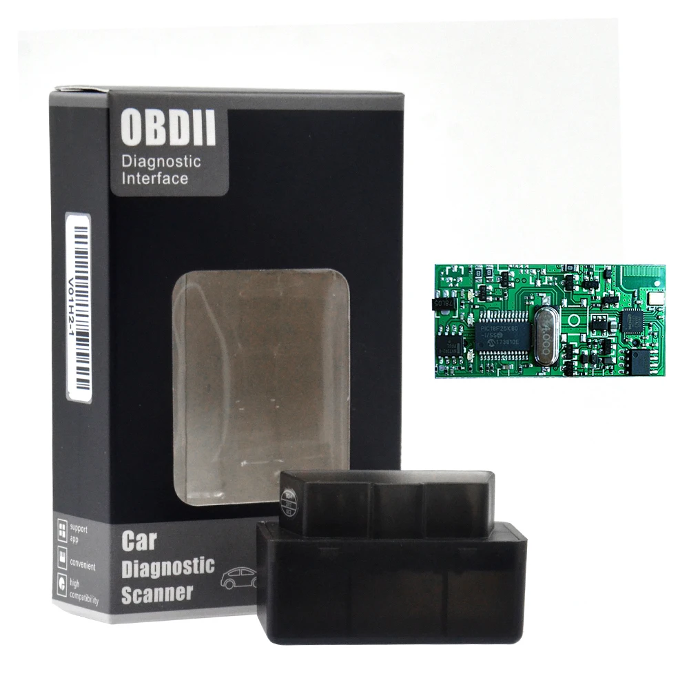 Действительно V1.5 Супер Мини ELM327 Bluetooth ELM 327 PIC18F25K80 версия 1,5 OBD2/OBDII для автомобиля диагностический инструмент сканер