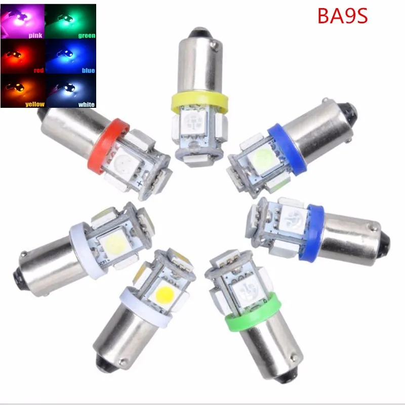 10 шт. белый автомобильный маркер лампы T11 Ba9s T4w 5050 SMD 5 светодиодный башенный 96