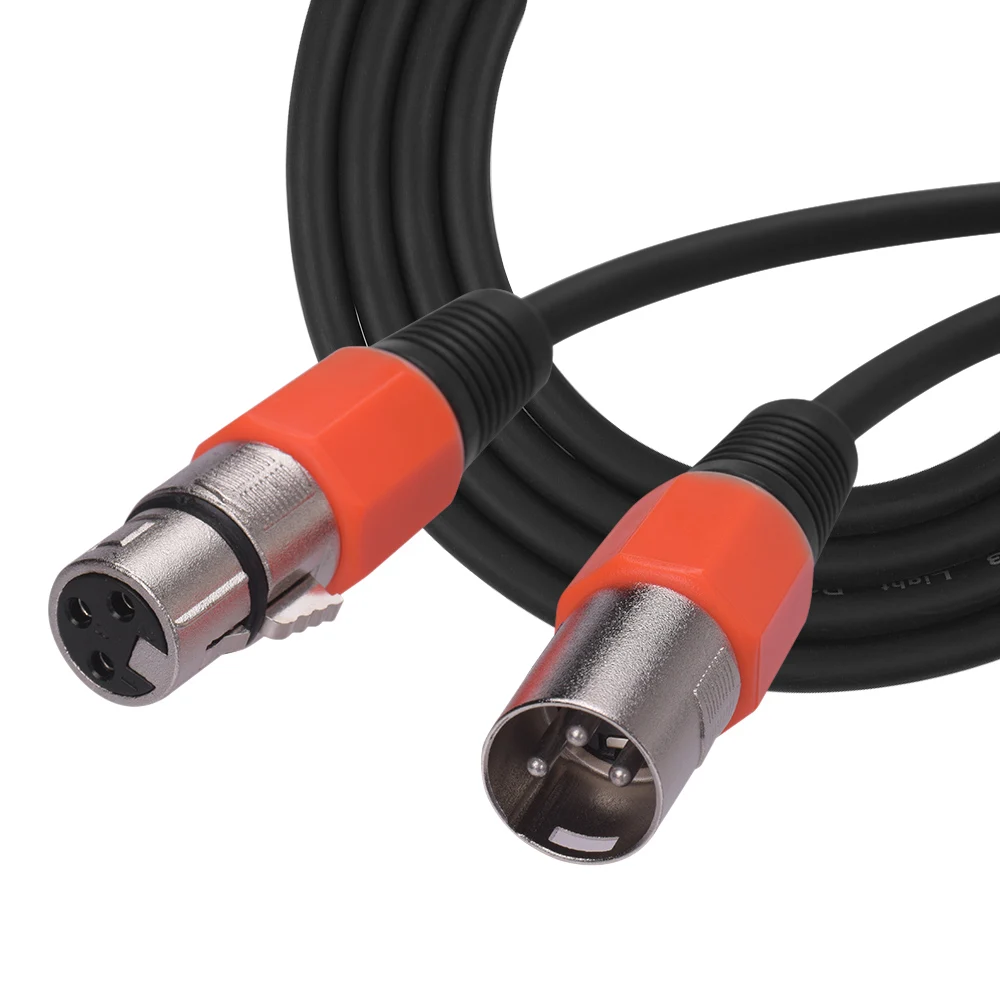 Высокое качество 2 м/6.6ft аудио кабель Шнур XLR кабель для мужчин женский кабель шнур прямые штекеры для Mic смешивания консоли усилитель эквалайзер