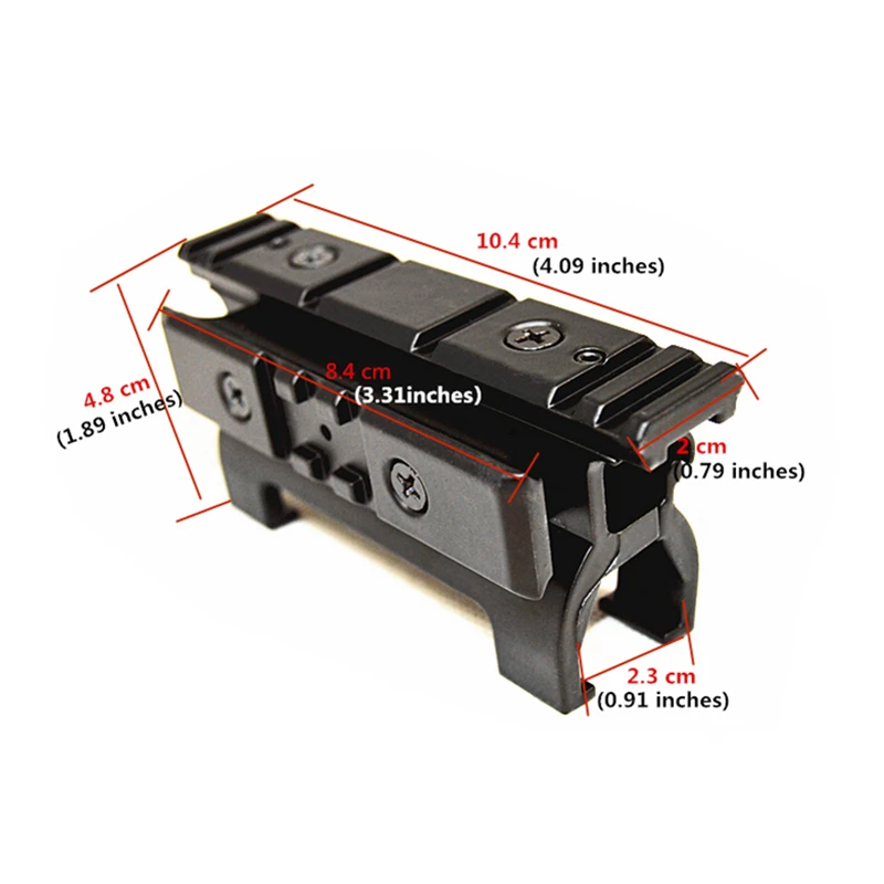 FIRECLUB, Новое поступление, цельнометаллический подъемный прицел с Пикатинни, направляющая 20 мм Для Marui MP5, аксессуары для охоты