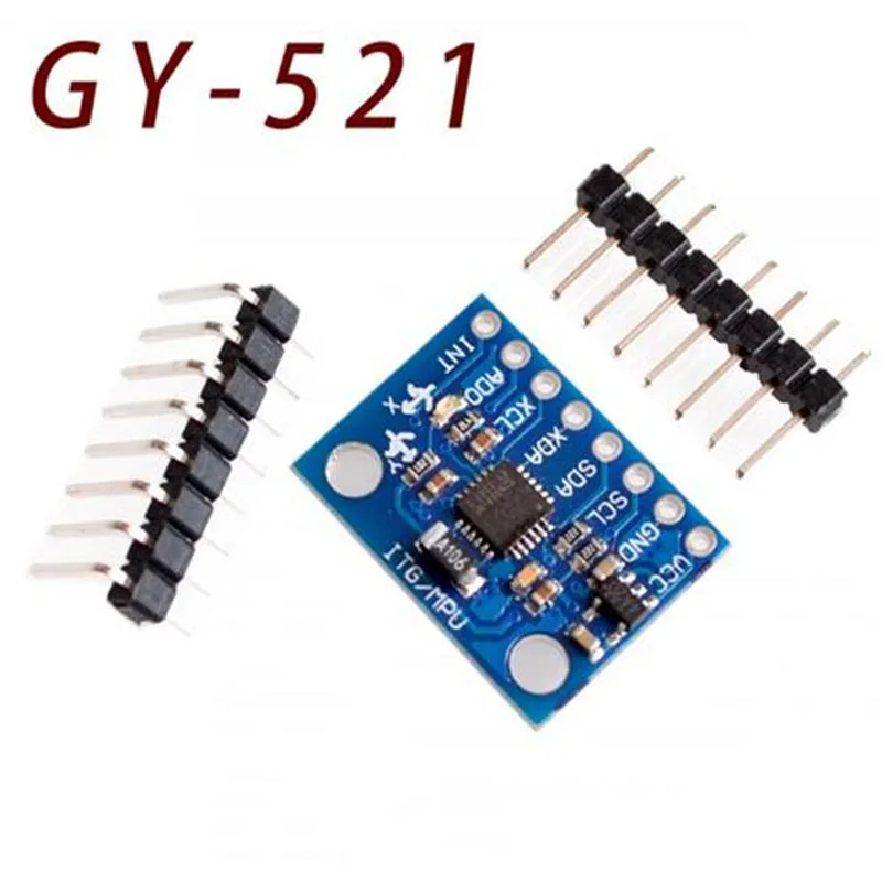 GY-521 MPU-6050 module three axis acceleration gyroscope 6DOF module has code schematic diagram