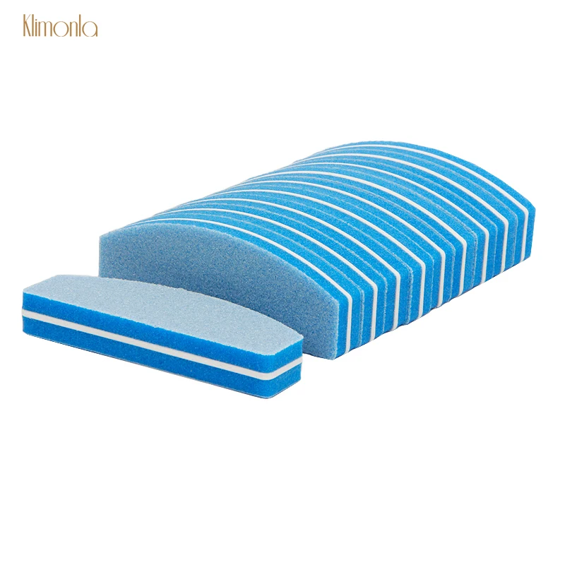

10pcs Mini Nail File Sanding Washable Blue Sponge Nail Buffer Blocks For Nail Art Salon Tips UV Gel Polish Manicure Care Tools