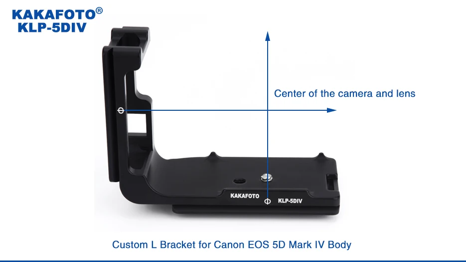 KAKAFOTO Специальный Пользовательский L кронштейн L Пластина Вертикальная пластина для Canon 5DIV 5d4 5d MarkIV камера держатель Штатив монопод DSLR tripode