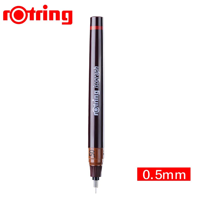 Германия Rotring изограф игольчатая ручка 0,1-0,8 мм ручка для рисования ручная роспись ручка крючок линия ручка с добавляемыми чернилами 1 шт - Цвет: 05MM