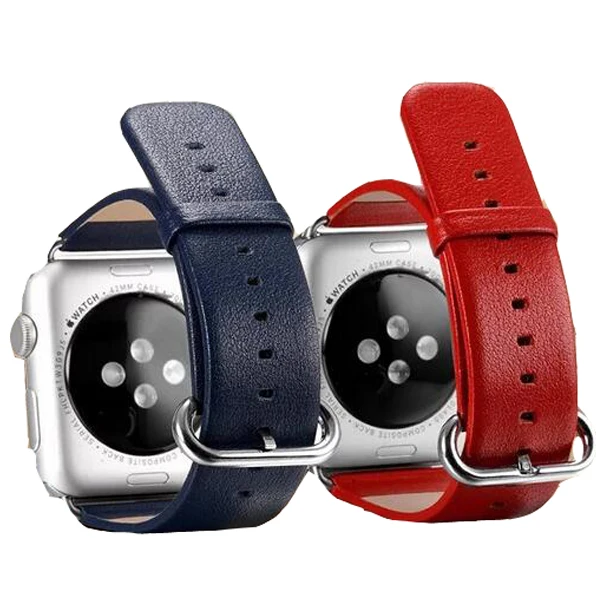 

Cowhide Genuine Leather Band For iWatch Wrist Strap For Apple Watch Series 1 2 3 4 38mm 42mm 40mm 44mm