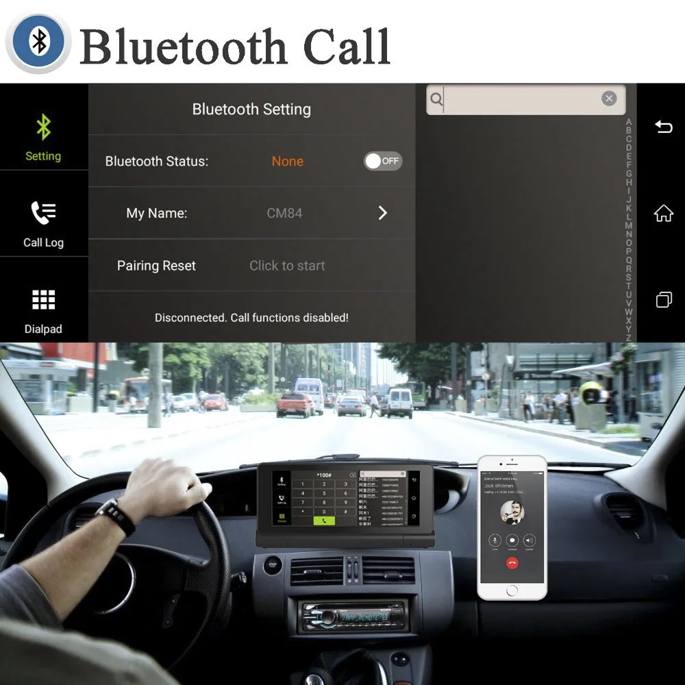 HGDO Android 4G/3G видеорегистратор GPS навигация 7 дюймов Большой экран WiFi Bluetooth FHD 1080P