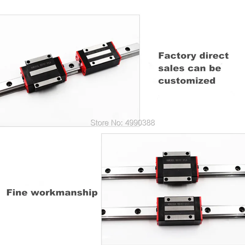 Новые линейные направляющие HGR15 500 мм с 1 шт каретка с линейной направляющей HGH15CA HGH15 HGW15CC ЧПУ части
