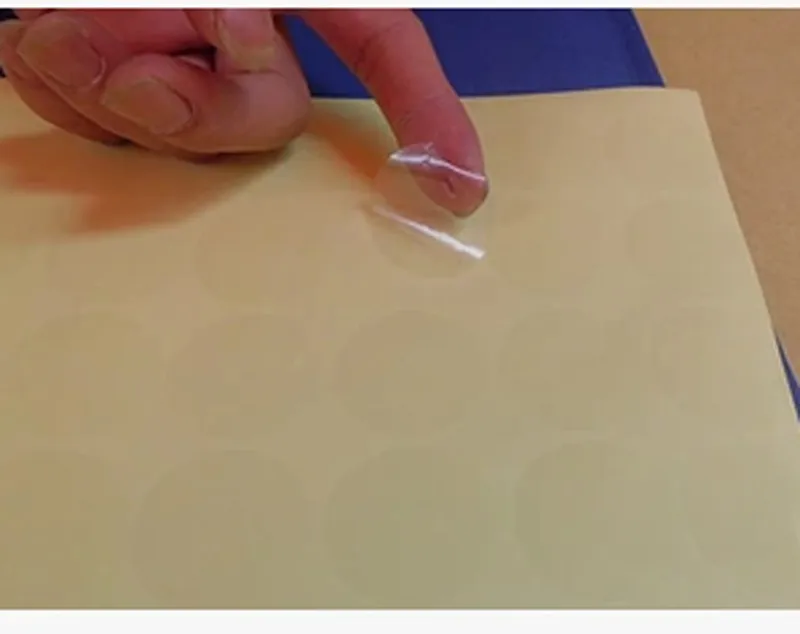 

Wholesale blank circle transparent sealing stickers 15mm round pvc stickers 900pcs lot
