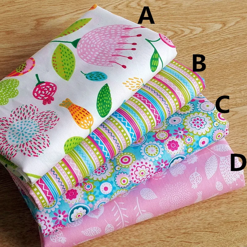 

160CMx50CM chic floral cotton fabric crafts doll cloth scrapbooking patchwork fabric tecidos dressmaking sewing tissue