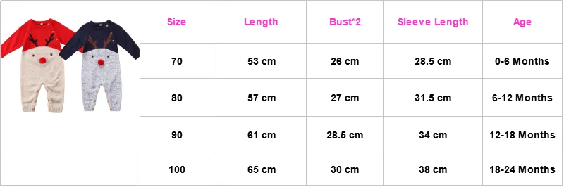 Милые Рождество Детские Ползунки для новорожденных для маленьких мальчиков девушка олень шерсть Вязание Ползунки с длинным рукавом Детские комбинезоны