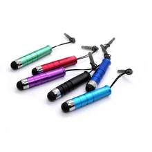 10 шт. Мини 3.5 мм пыли вилка+ емкостный Сенсорный экран Стилусы ручка 2 в 1 для Samsung Huawei Tablet IPhone 5 S 5C 6 7 Plus iPad LG