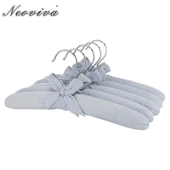 

Neoviva Lovely Denim Coated Hanger for Toddler, Pack of 5, Solid Skyway Blue Hangers for Clothes Coats Hanger Clothing Appendiab